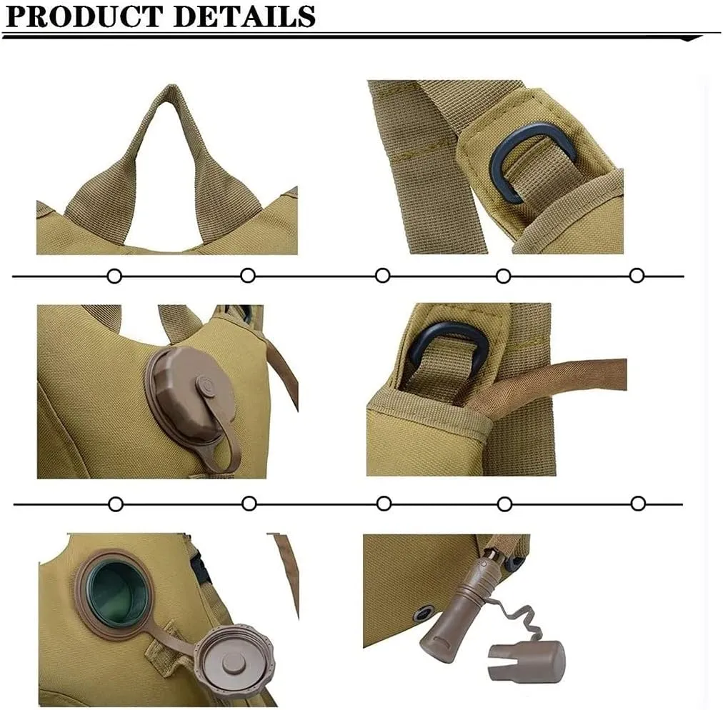 Tactical 3L Bladder Water Bag Camel Backpack for Hiking Outdoor Camping Military Portable Hydration Packs Hiking Pouch Water Bag