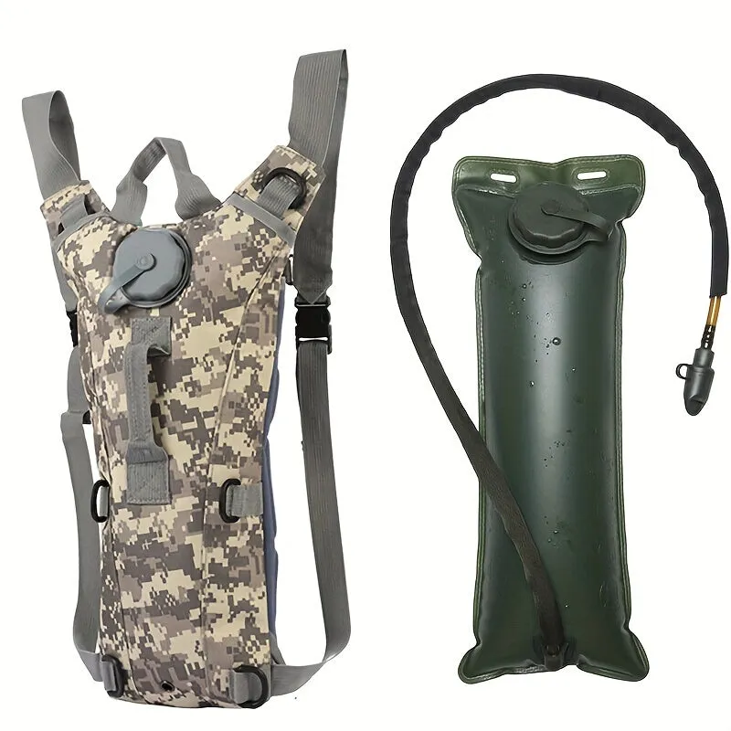 Tactical Hydration Pack Water Rucksack Backpack With 3L BPA Free Hydration Water Bladder