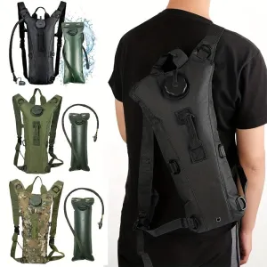 Tactical Hydration Pack Water Rucksack Backpack With 3L BPA Free Hydration Water Bladder
