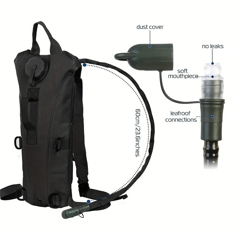 Tactical Hydration Pack Water Rucksack Backpack With 3L BPA Free Hydration Water Bladder