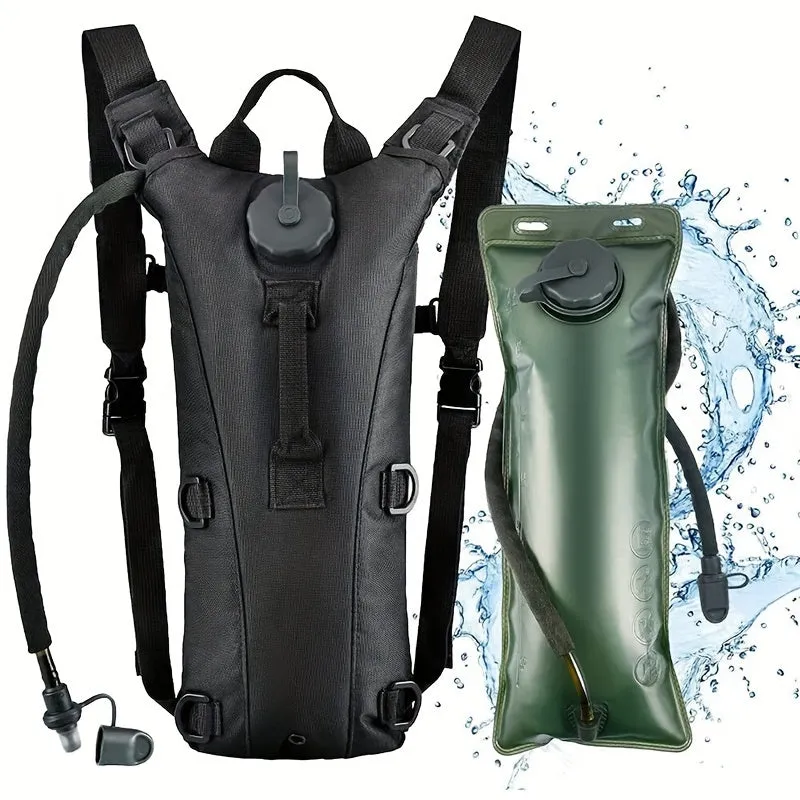 Tactical Hydration Pack Water Rucksack Backpack With 3L BPA Free Hydration Water Bladder