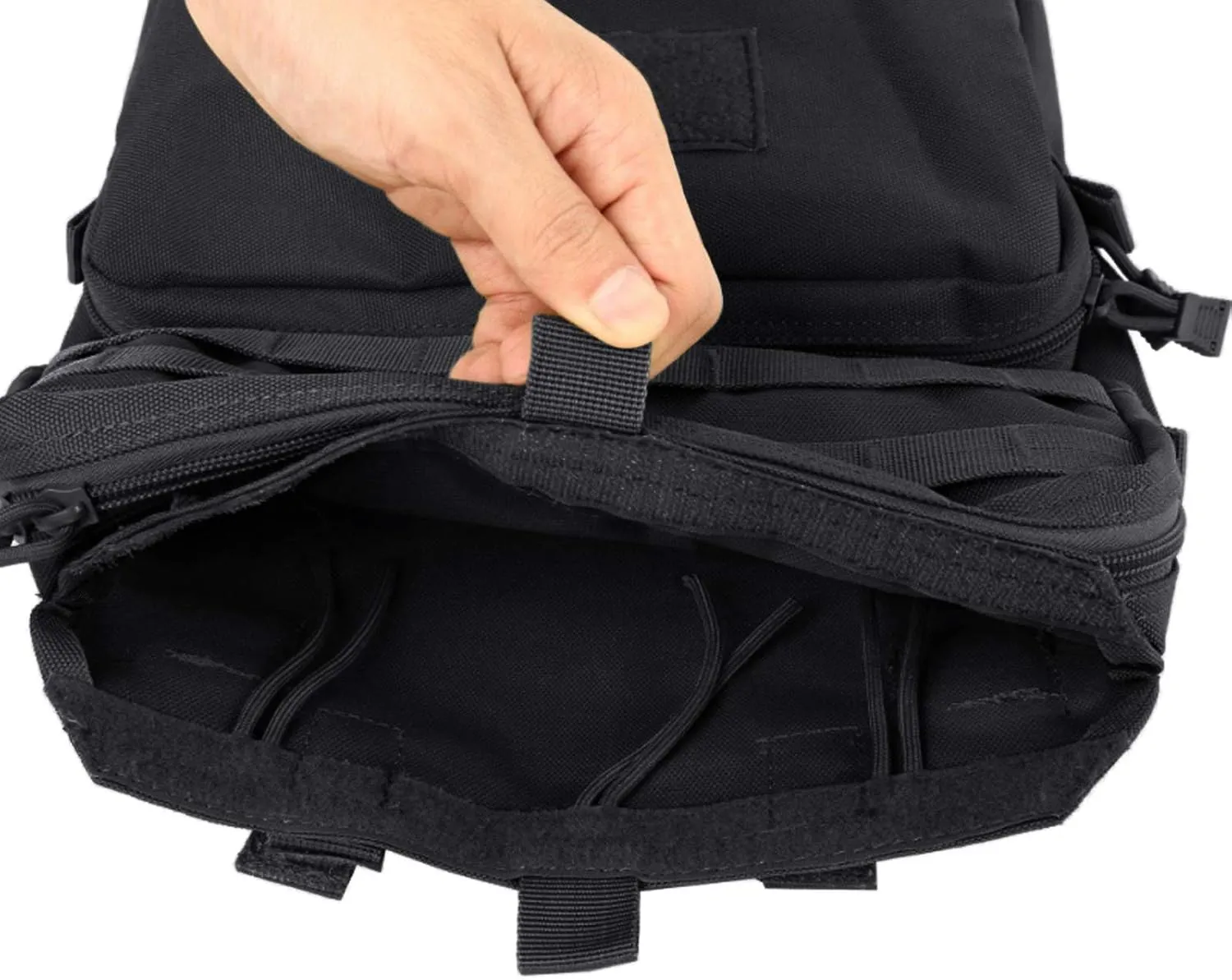 Tactical Molle Hydration Pack Mobility Hydration Carrier Military Hydration Pouch for Plate Carrier Molle Water Bladder Holder for Hiking,Biking,Climbing (Bladder not Included)