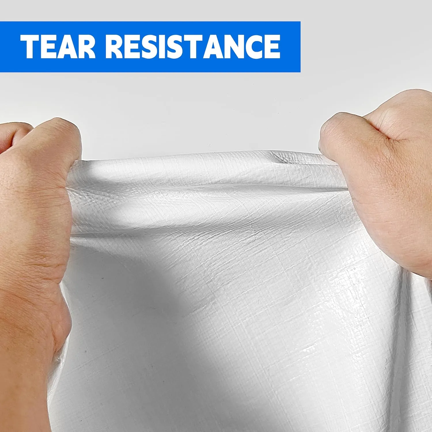 Tarp 8x20 ft Heavy Duty 12mil 100% Waterproof High Durability Multipurpose,Uv Resistant,White Tarp Suitable for Swimming Pools, Boats, Camping, Courtyards, Etc -by MVPNET