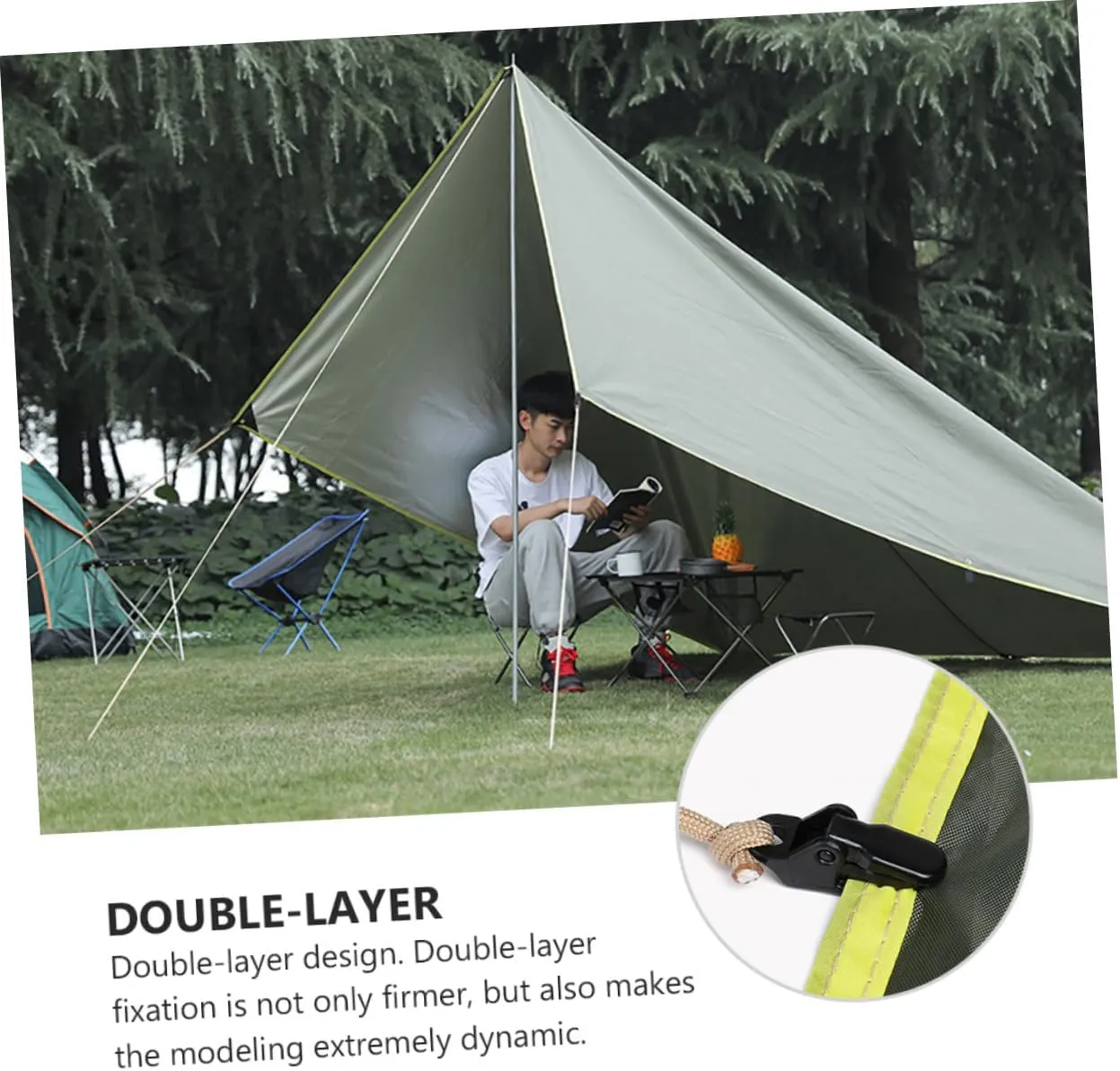 Tarp Clip Camping Heavy Duty Tent Pegs for Clips Tent Accessories Carabiner Tent Clip Tent Cord Clip