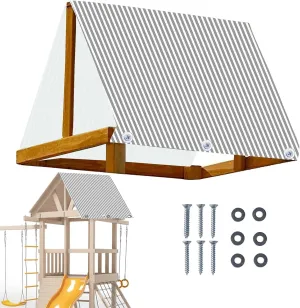 Tarp Game Tone - Tarp Shade Games, Waterproof Sun Shelter | Heavy Duty Game House Replacement Shadow, Backyard Play Roof, Shade Equipment