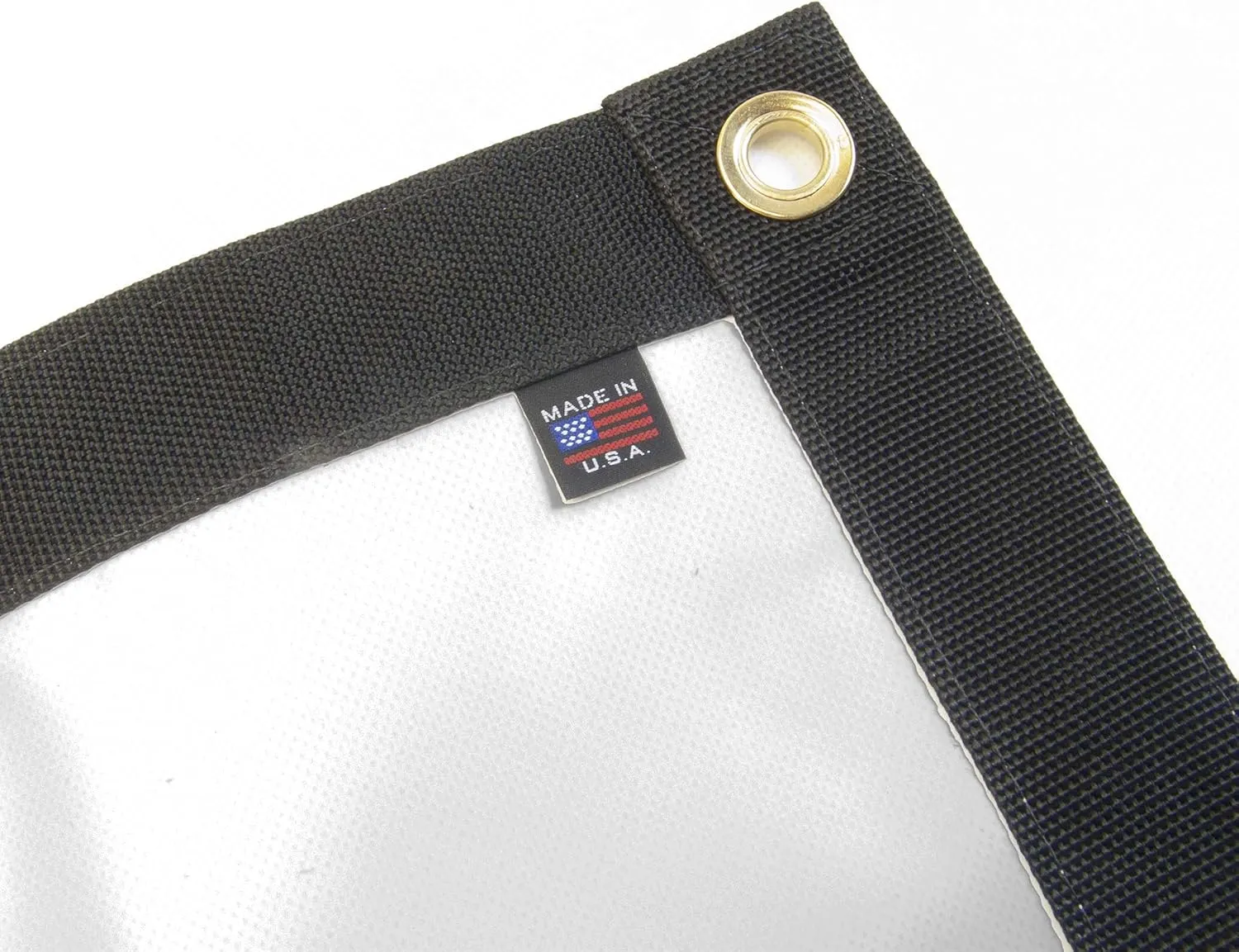 Tarp, Heavy Duty, White 3' X 5' Feet Waterproof, 18 Oz. Vinyl w/ Reinforced Edges (3' X 5' Feet, White)