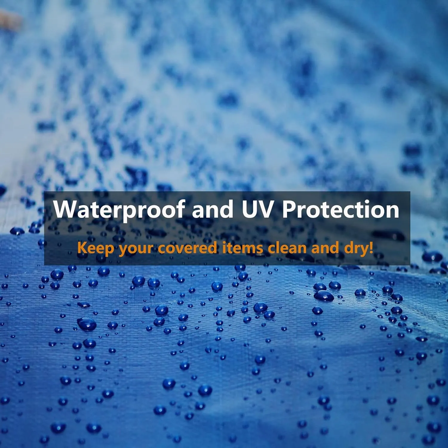 Tarp Heay Duty Waterproof 8x14ft,Blue Tarp Plastic Tarp Poly Tarpaulin Cover for Outdoor,Emergency Rain,Roof, Pool, Boat,Camping - Multipurpose with 11Mil Thickness