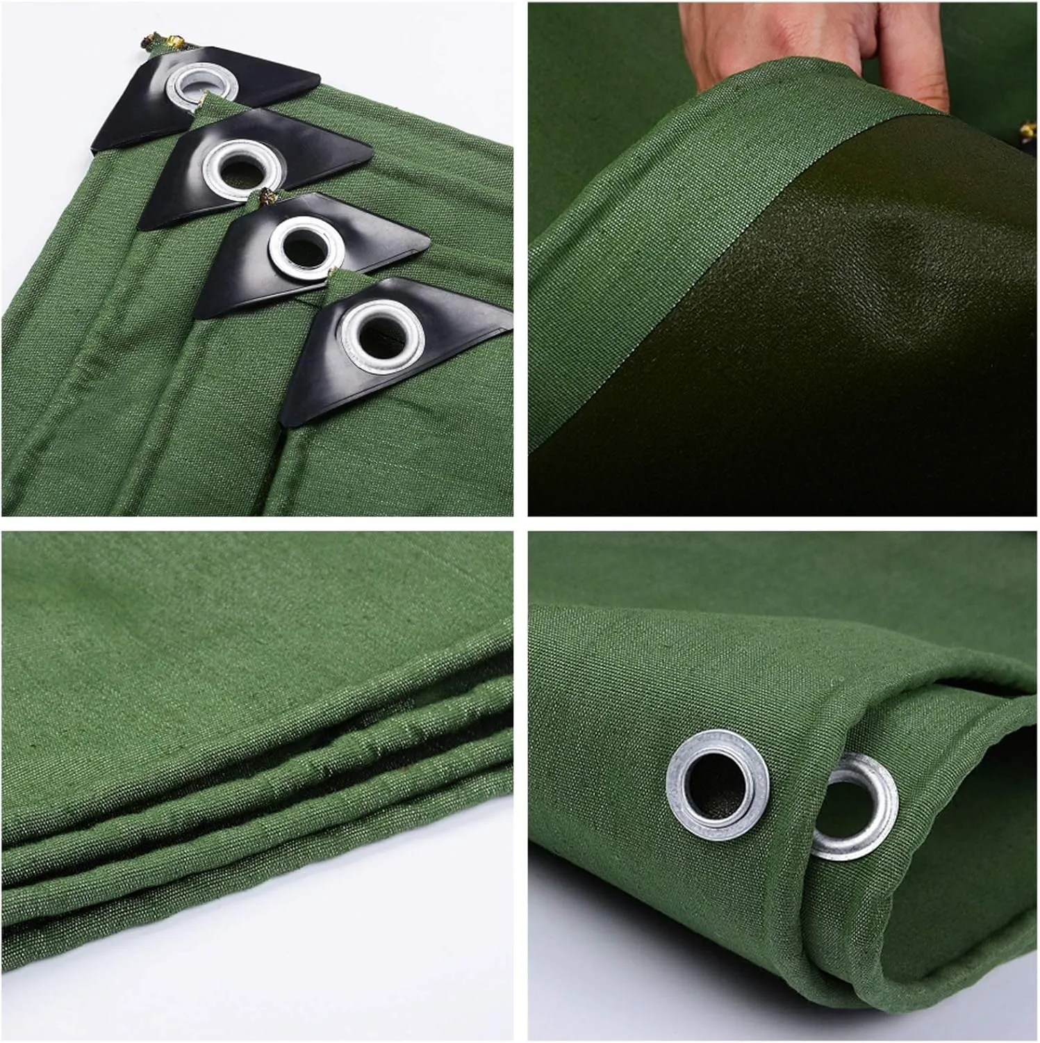 Tarp, Super Heavy Duty 0.86mm Poly Tarp Cover, Thick Waterproof, Tear Proof Tarpaulin with Grommets and Reinforced Edges, for Tarpaulin Canopy Tent, Boat or Pool Cover,300cmx300cm