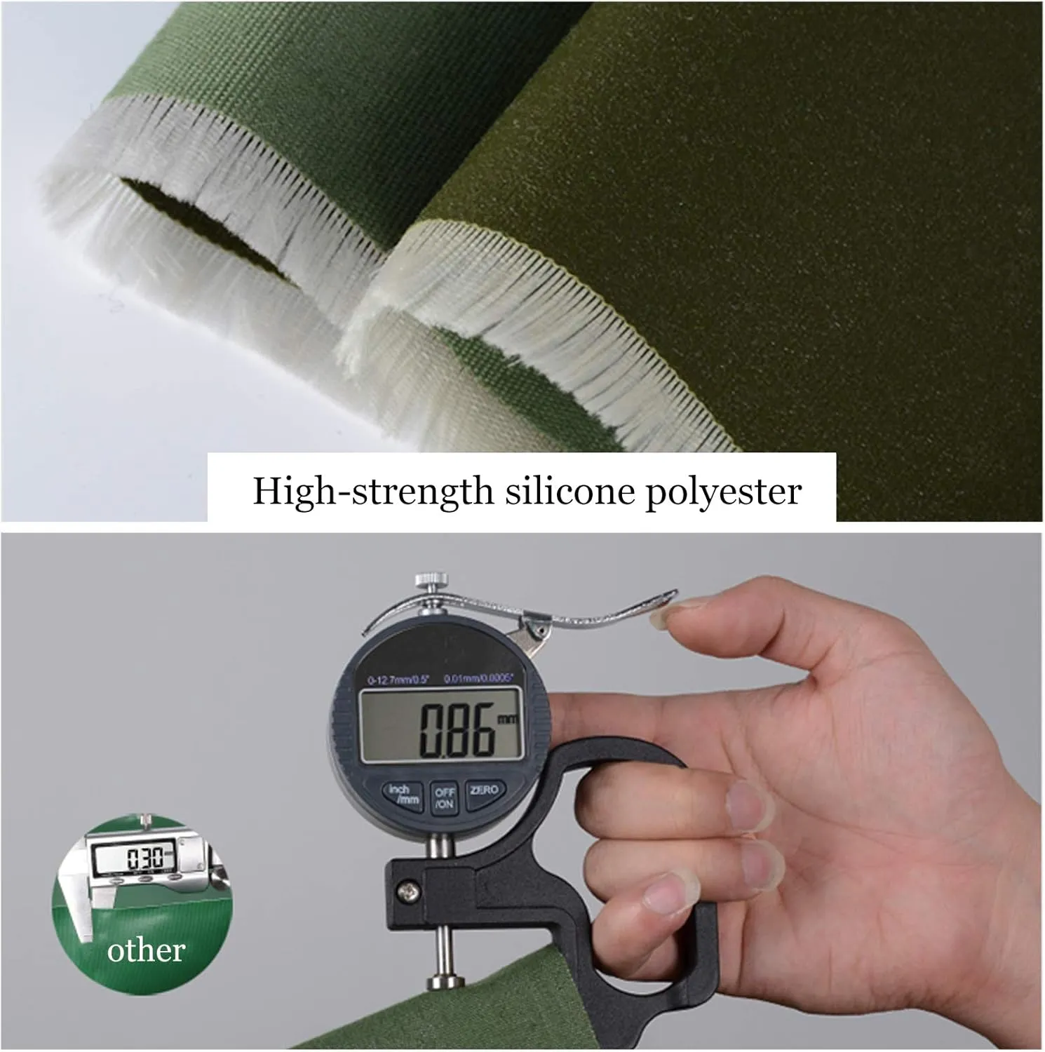 Tarp, Super Heavy Duty 0.86mm Poly Tarp Cover, Thick Waterproof, Tear Proof Tarpaulin with Grommets and Reinforced Edges, for Tarpaulin Canopy Tent, Boat or Pool Cover,300cmx300cm