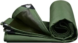 Tarp, Super Heavy Duty 0.86mm Poly Tarp Cover, Thick Waterproof, Tear Proof Tarpaulin with Grommets and Reinforced Edges, for Tarpaulin Canopy Tent, Boat or Pool Cover,300cmx300cm