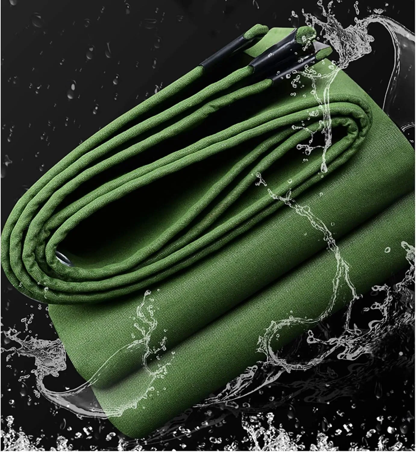 Tarp, Super Heavy Duty 0.86mm Poly Tarp Cover, Thick Waterproof, Tear Proof Tarpaulin with Grommets and Reinforced Edges, for Tarpaulin Canopy Tent, Boat or Pool Cover,300cmx300cm