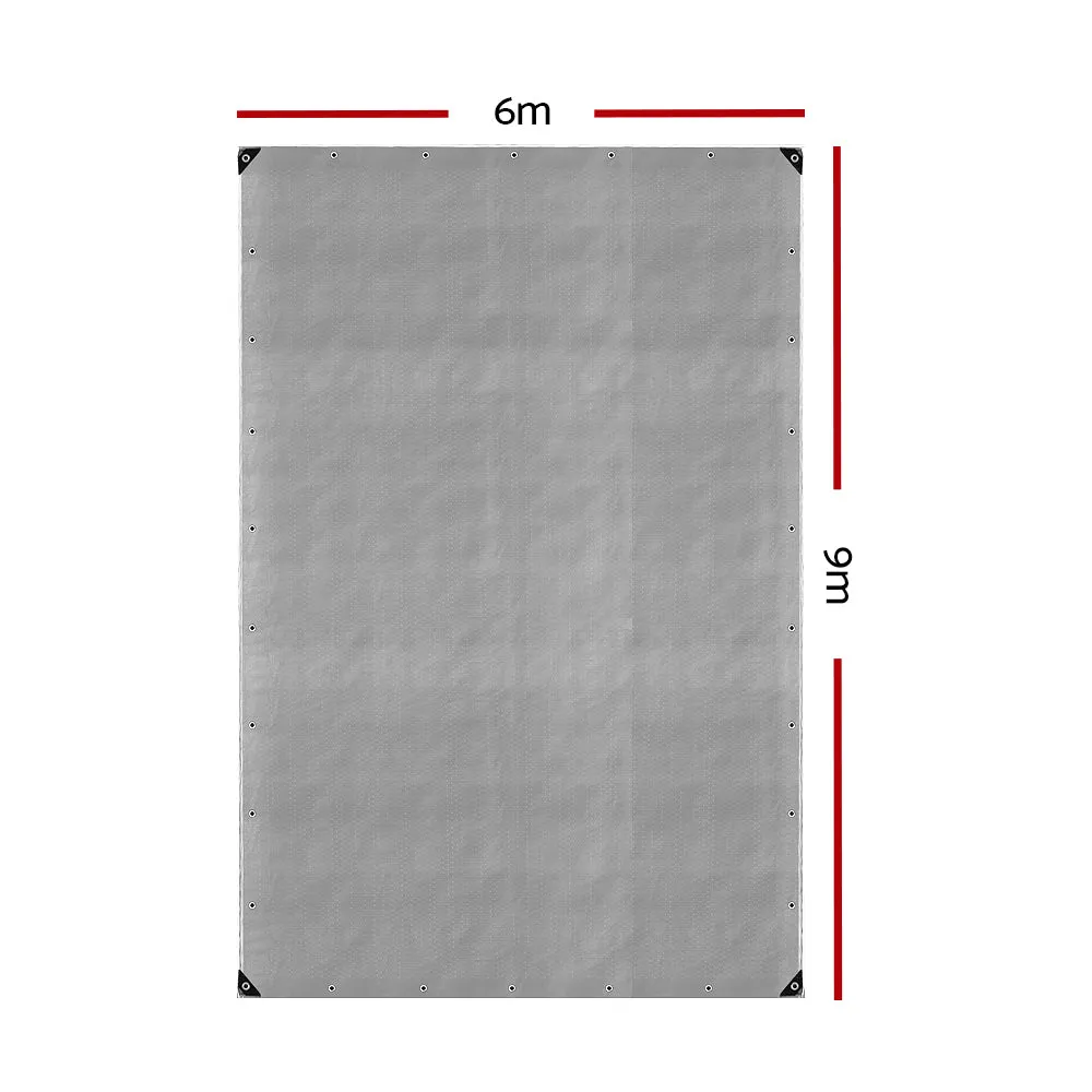 Tarp Tarpaulin 6X9M Canvas Camping Heavy Duty Sun Cover