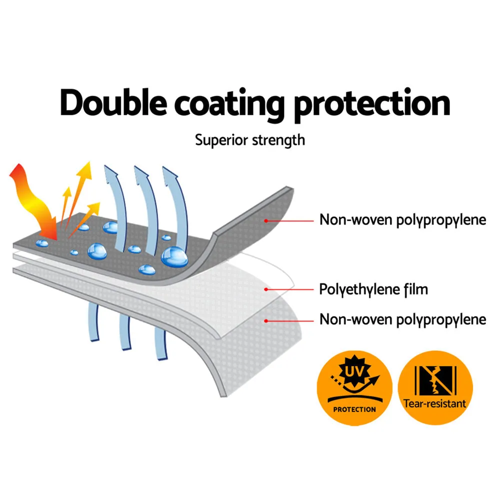 Tarp Tarpaulin 6X9M Canvas Camping Heavy Duty Sun Cover