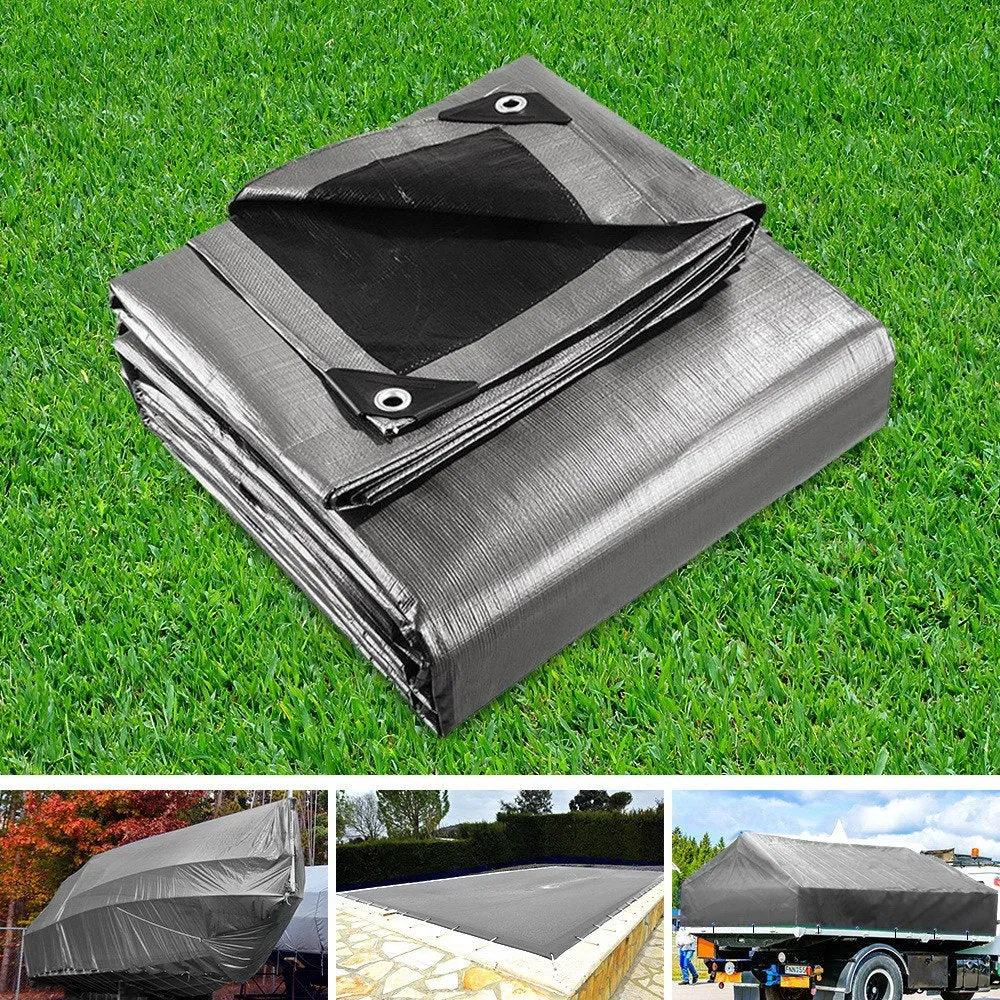 Tarp Tarpaulin 6X9M Canvas Camping Heavy Duty Sun Cover