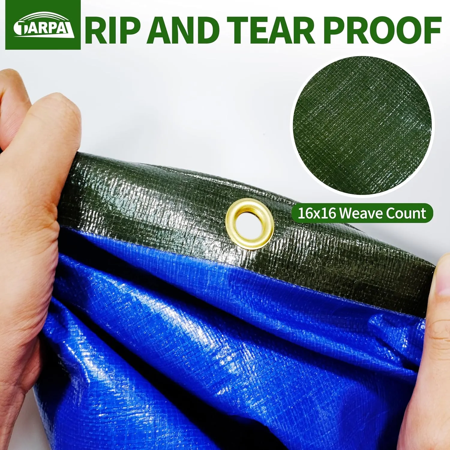TARPAL Tarps 5x7 Feet Small Tarp 16mil Heavy Duty Tarp with Brass Grommets Every 17.7" Green Tarps UV Protection&Anti-Tear Cover for Firewood,Roof,Pool,Tarpaulin