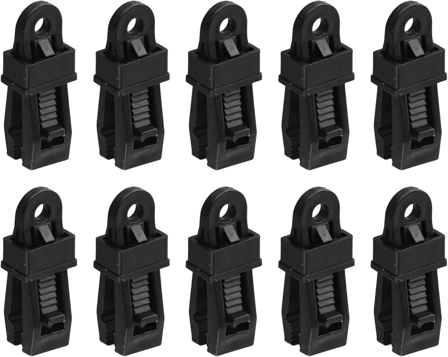 Tarpaulin Clips, Camping Accessories for Tent,Heavy Duty for Tarp & Shade Cloth Clips, Adjustable Lock Grip, Easy Installation (10pcs)
