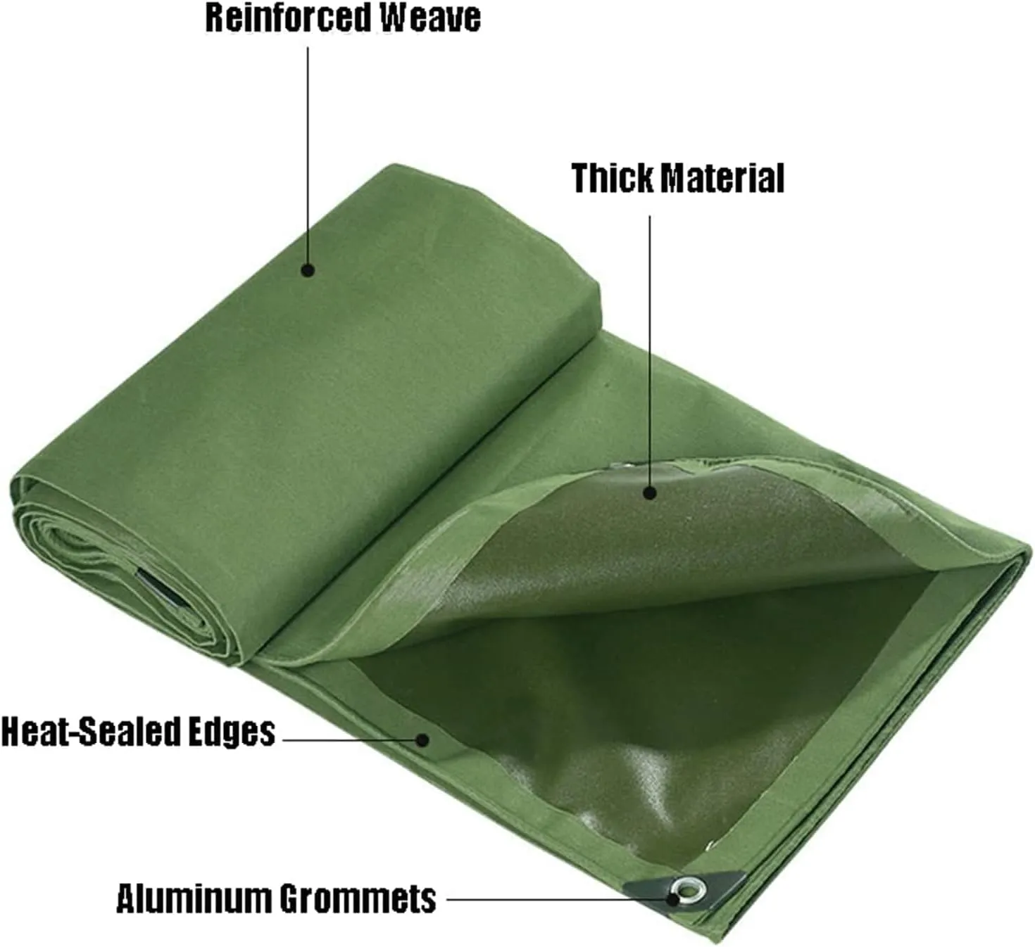 Tarps ，Heavy-Duty Tarp，Tarpaulin with Grommets, Multi-Purpose Outdoor Waterproof Cover for Boat Roof Tent Camping,Tarps Cover Waterproof,8x10m