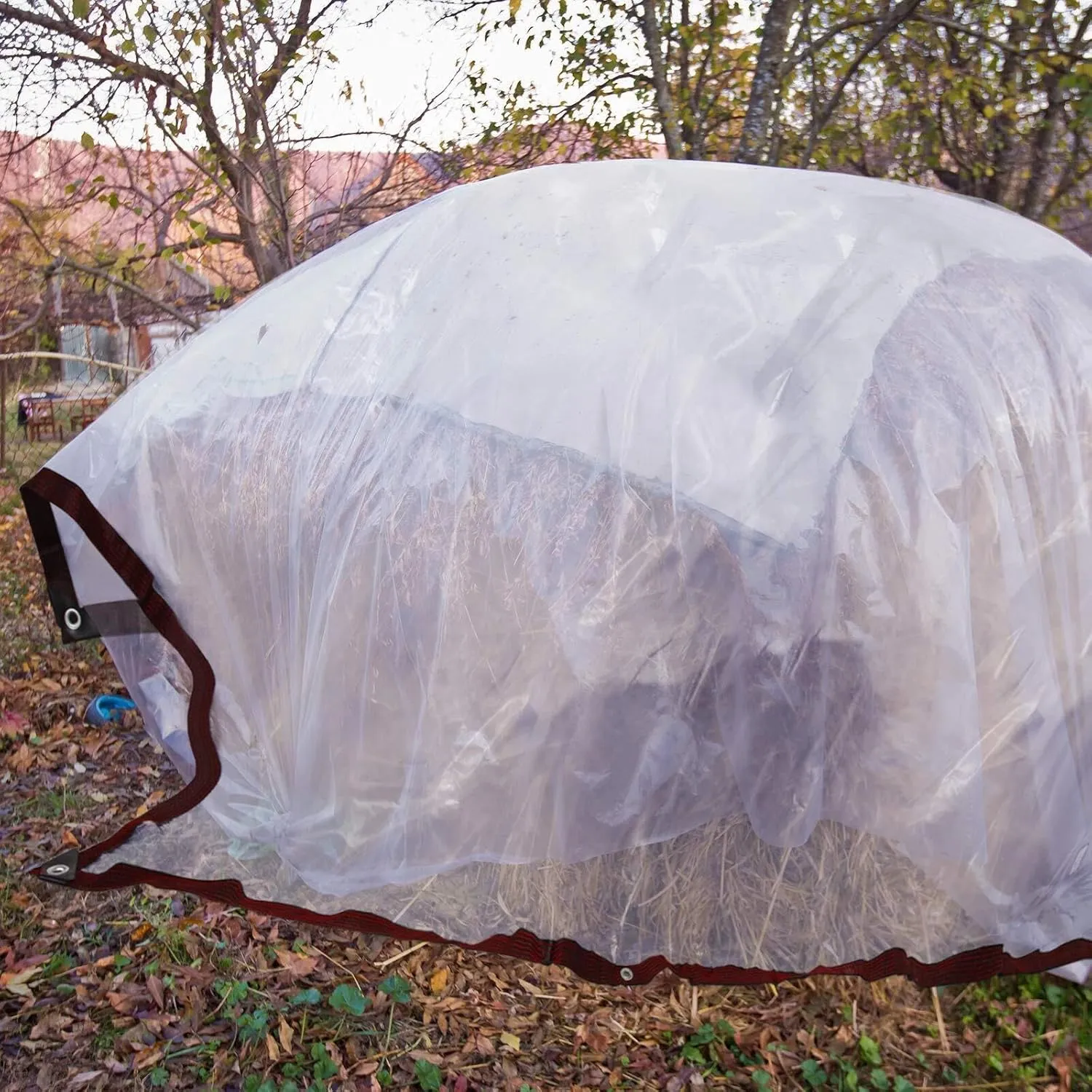 Tarps Heavy Duty Waterproof 10x12 - with Grommets Small Tarp, Clear Vinyl Patio Enclosure Tarpaulin for Porch Cover Chicken Coop Covers for Winter Transparent Lonas