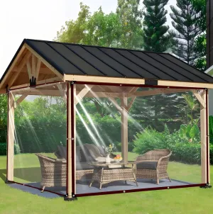 Tarps Heavy Duty Waterproof 10x12 - with Grommets Small Tarp, Clear Vinyl Patio Enclosure Tarpaulin for Porch Cover Chicken Coop Covers for Winter Transparent Lonas