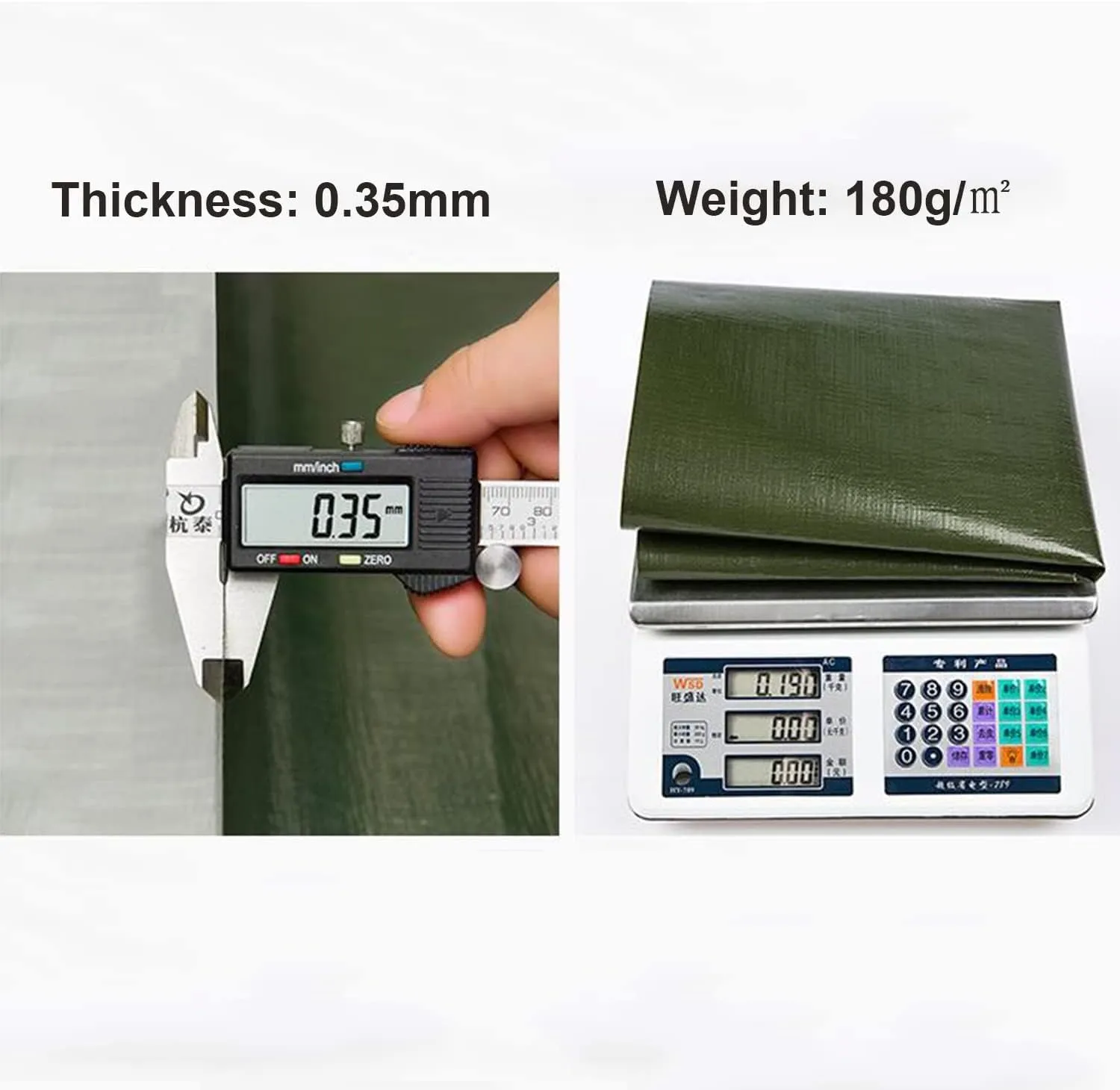 Tarps Heavy Duty Waterproof, Waterproof Tarps for Outdoors with Grommets Reinforced Edges, UV-Resistant, Tarp Waterproof Camping Tarp,2 * 3/6 * 9ft