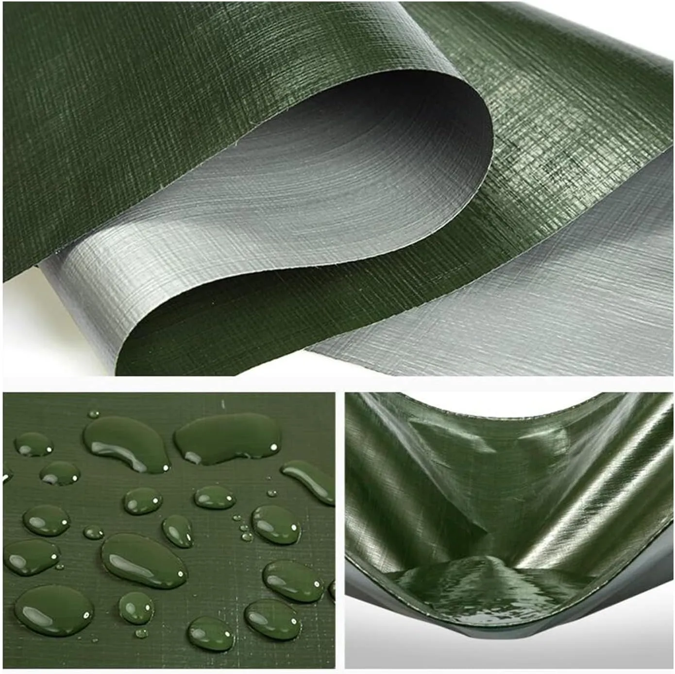 Tarps Heavy Duty Waterproof, Waterproof Tarps for Outdoors with Grommets Reinforced Edges, UV-Resistant, Tarp Waterproof Camping Tarp,2 * 3/6 * 9ft