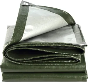 Tarps Heavy Duty Waterproof, Waterproof Tarps for Outdoors with Grommets Reinforced Edges, UV-Resistant, Tarp Waterproof Camping Tarp,2 * 3/6 * 9ft
