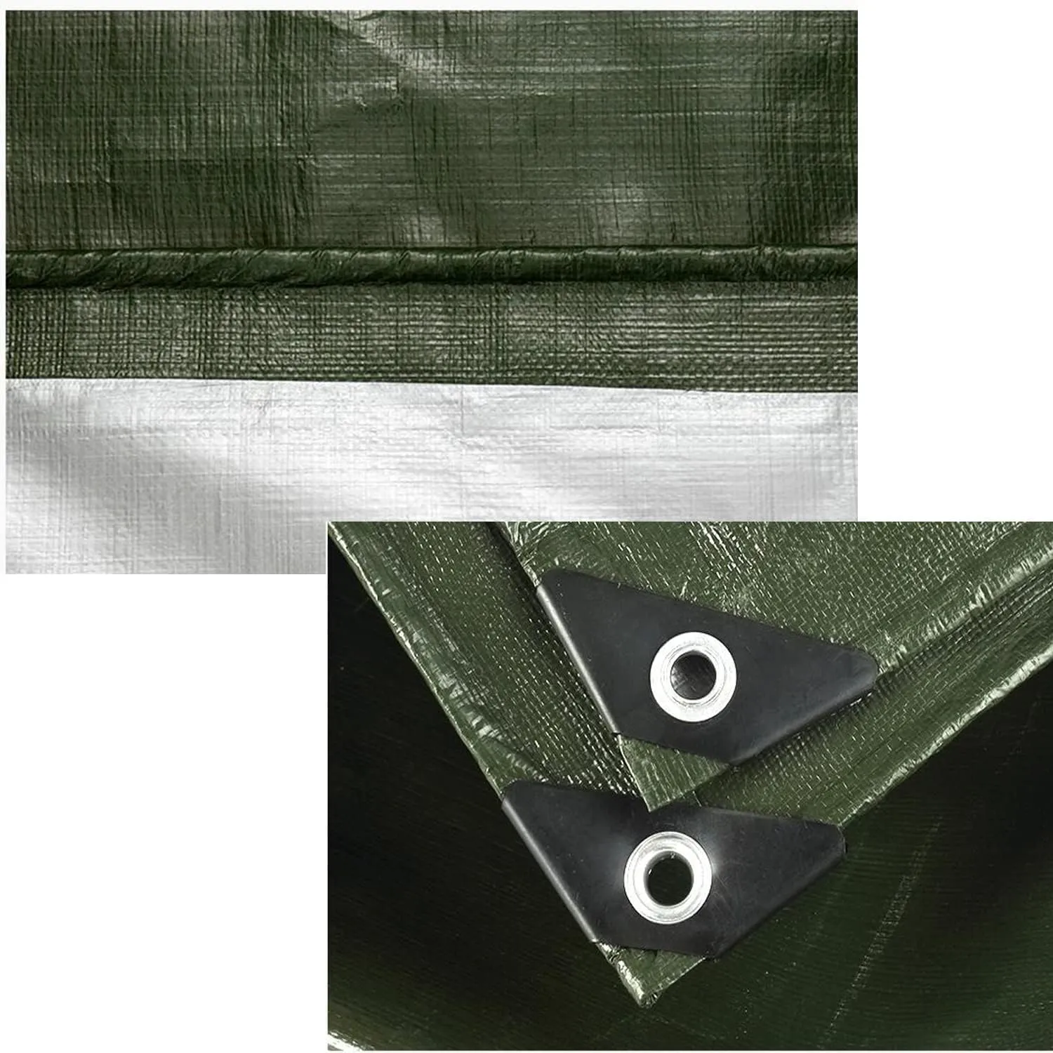 Tarps Heavy Duty Waterproof, Waterproof Tarps for Outdoors with Grommets Reinforced Edges, UV-Resistant, Tarp Waterproof Camping Tarp,2 * 3/6 * 9ft