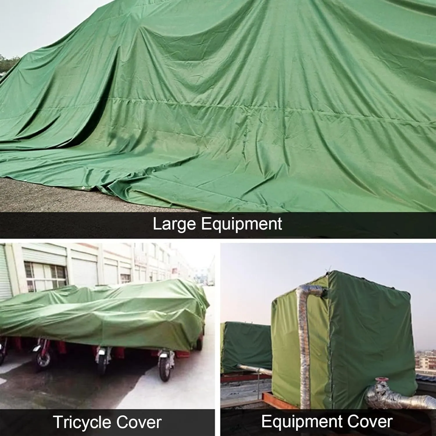 Tarps Heavy Duty Waterproof,Large Tarps with Grommets and Reinforced Edges,Heavy Duty Tarps - for Outdoors Patio Pool,Boat,Roof,Camping, 2 * 2m/6 * 6ft