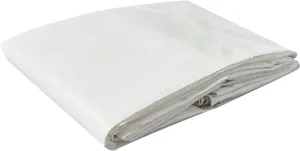 Tarps Now 10x10 Feet Poly Tarp |12 MIL Heavy Duty Waterproof Cover |Rip and Tear Proof Plastic Tarp with Rustproof Aluminum Grommets & Reinforced Edges |Ideal for Roof Repairs, Landscaping-White