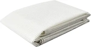 Tarps Now 10x10 Feet Translucent Poly Tarp |12 MIL Heavy Duty Waterproof Cover |Tear Proof Plastic Tarp with Rustproof Aluminum Grommets & Reinforced Edges |Ideal for Roof, Landscaping-Clear & White