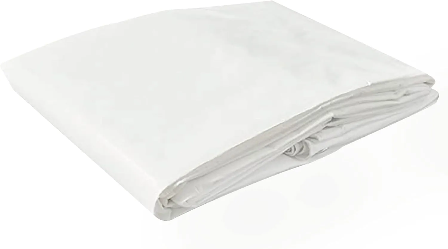 Tarps Now 24x30 Feet Poly Tarp |12 MIL Heavy Duty Waterproof Cover |Rip and Tear Proof Plastic Tarp with Rustproof Aluminum Grommets & Reinforced Edges |Ideal for Roof Repairs, Landscaping-White