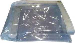 Tarps Now Marine Grade Clear Vinyl Tarp, (12' x 12') with Brass Grommets - Waterproof Heavy Duty Tarp Canopy Sheet Cover Multi Purpose Tarpaulin for Indoor and Outdoor - 18 oz, 20 Mil