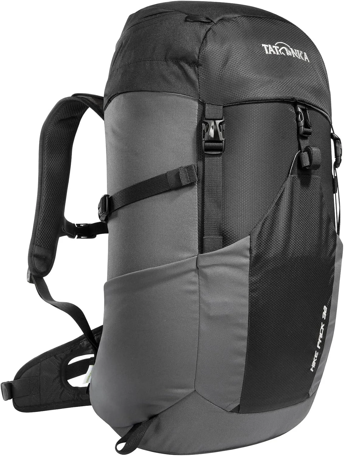 Tatonka Hiking Backpack with 32 Litre Volume and Ventilated Back, Black/Titan Grey, 32 Liter