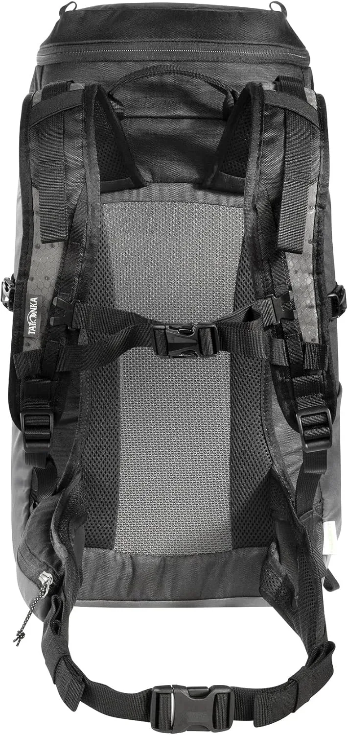 Tatonka Hiking Backpack with 32 Litre Volume and Ventilated Back, Black/Titan Grey, 32 Liter
