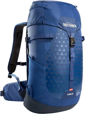 Tatonka Unisex Storm 20 Recco Backpack, Darker Blue, 20 litres, Small, lightweight hiking backpack with ventilated back