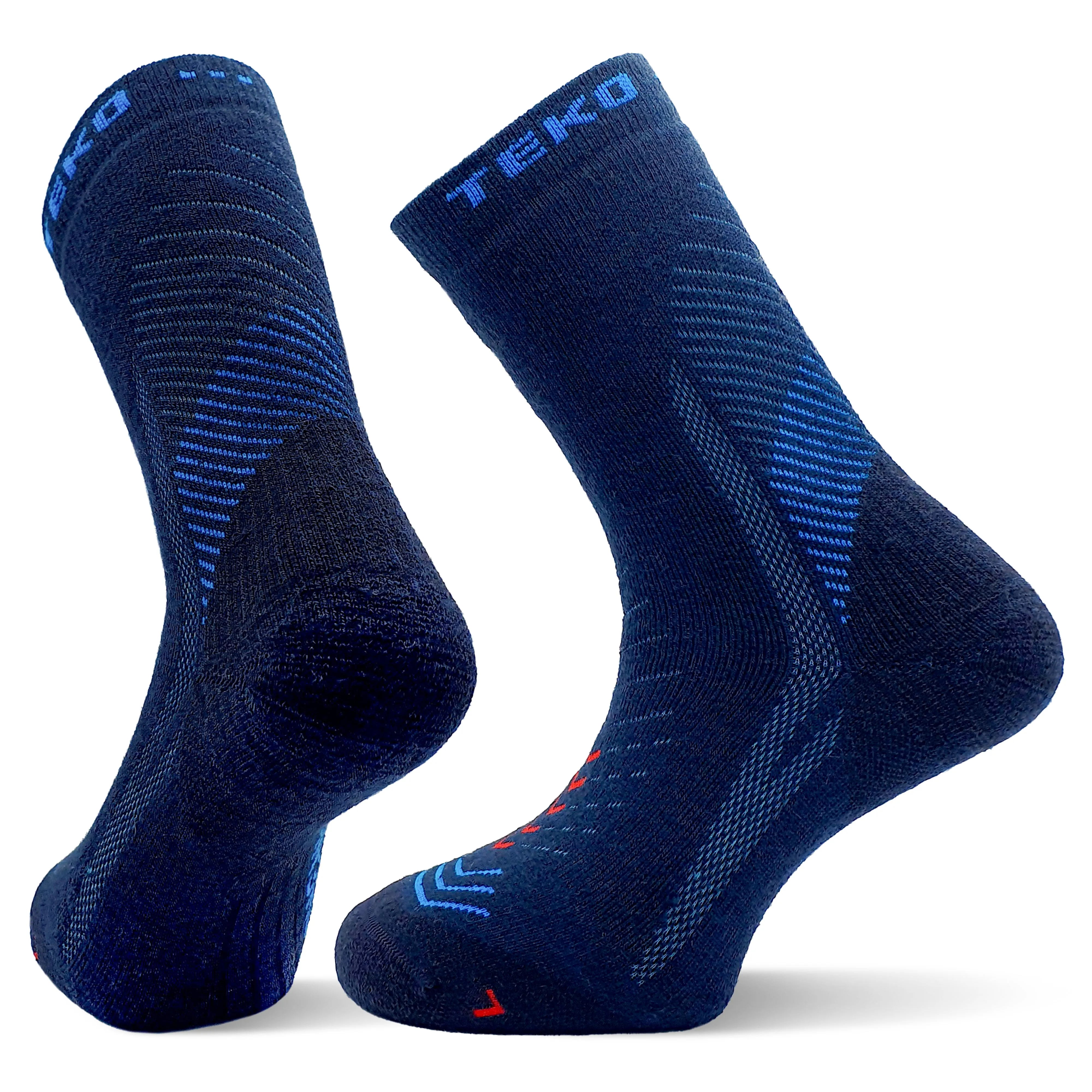 TEKO eco HIKE 2.0 DISCOVERY MERINO WOOL HIKING SOCKS - Light Half Cushion - Unisex - 3 PAIR PACK
