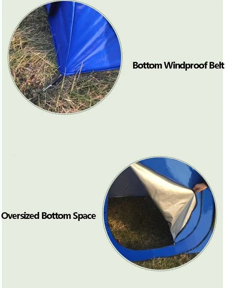 Tent, Camping Family Tent Easy Set Up Camping Tent Lightweight is Waterproof Hiking and Mountain Travel Color : Green