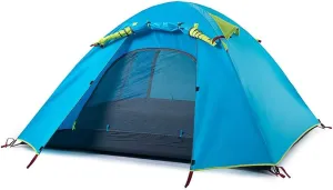 Tent for Camping Tent Ultralight Easy Set Up and Carry Family Tent UPF50,Rainproof PU2000 Backpacking Tent for Camping Hiking Outdoor Large Space for Picnic Outdoors (Color : Blue, Size : 2 Person)