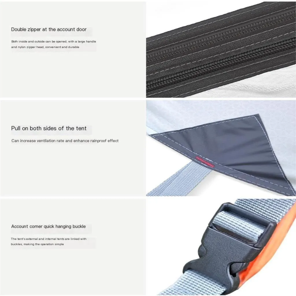 Tent Outdoor Tent Double-Layer Warm and Rainproof Mountaineering Hiking Tent Aluminum Pole Outdoor Camping Tent Outdoor Tent