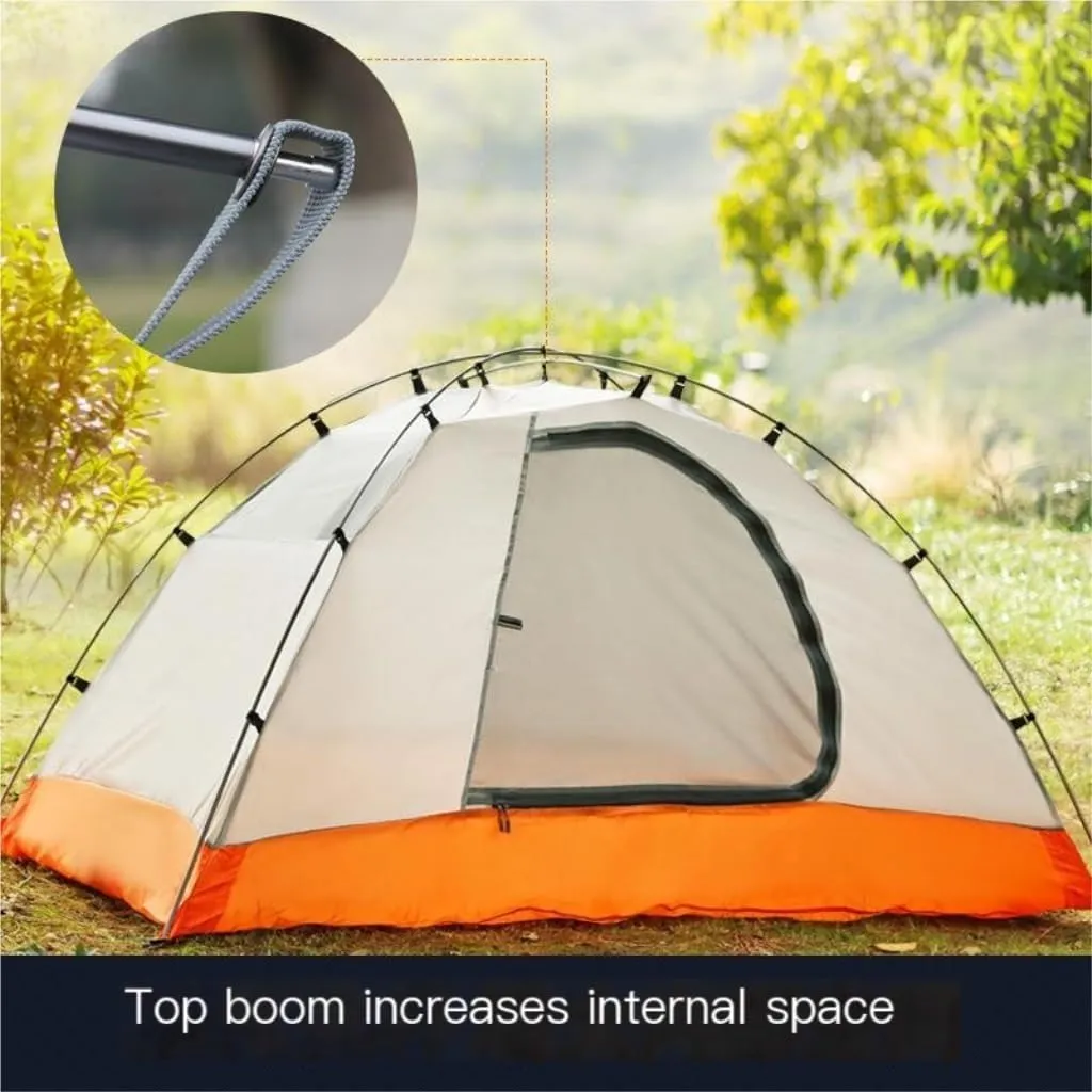 Tent Outdoor Tent Double-Layer Warm and Rainproof Mountaineering Hiking Tent Aluminum Pole Outdoor Camping Tent Outdoor Tent