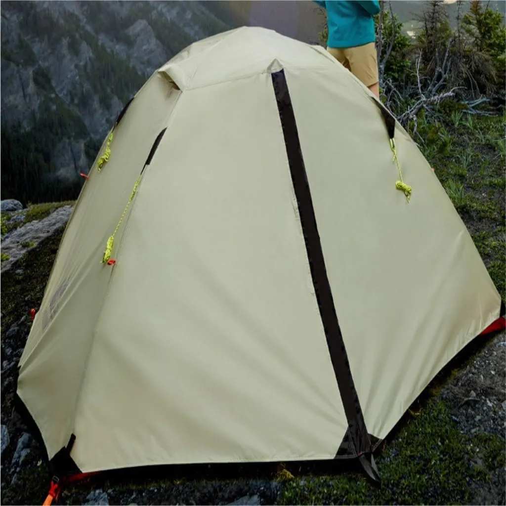 Tent Outdoor Tent Double-Layer Warm and Rainproof Mountaineering Hiking Tent Aluminum Pole Outdoor Camping Tent Outdoor Tent