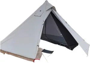 Tent Outdoor Waterproof Camping Double-Layer Tent Set Single Wood Stove Chimney Tent Camping Tent Outdoor Tent