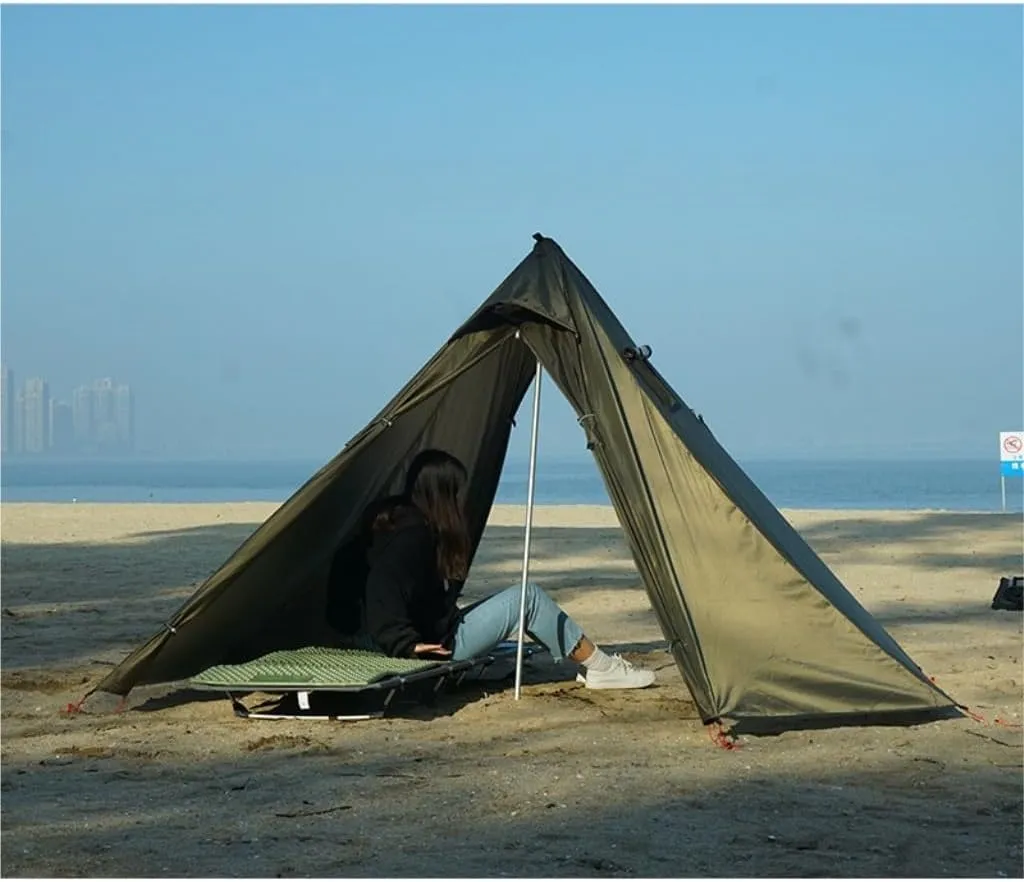 Tent Outdoor Waterproof Camping Double-Layer Tent Set Single Wood Stove Chimney Tent Camping Tent Outdoor Tent