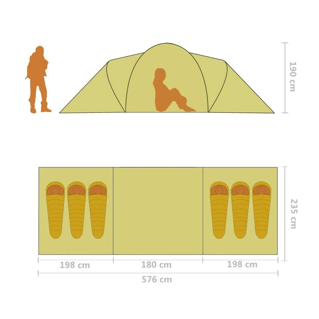 Tent Persons 6 Camping Blue Blue Private sale Light Interactive and