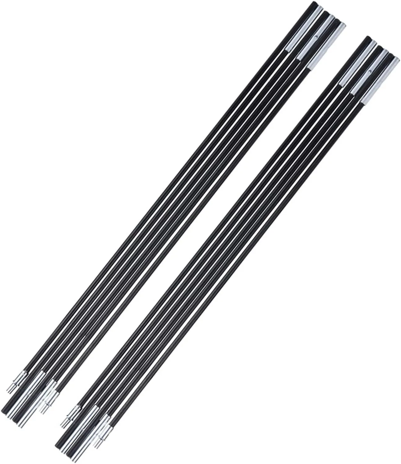 Tent Pole, Fiberglass Camping Tent Replacement Pole Bars Support Rod 2 Sets Portable Lightweight Awning Frames Kit for Outdoor Camping Hiking Fishing Backpacking