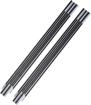 Tent Pole, Fiberglass Camping Tent Replacement Pole Bars Support Rod 2 Sets Portable Lightweight Awning Frames Kit for Outdoor Camping Hiking Fishing Backpacking
