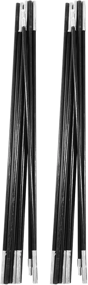 Tent Poles, Replacement Tent Poles Fiberglass Outdoor Support Rods 4.9M Fiberglass Camping Tent Pole Bars Tent Pole Repair Kit for Tarp, Tent, Awning, Camping Frames Kit