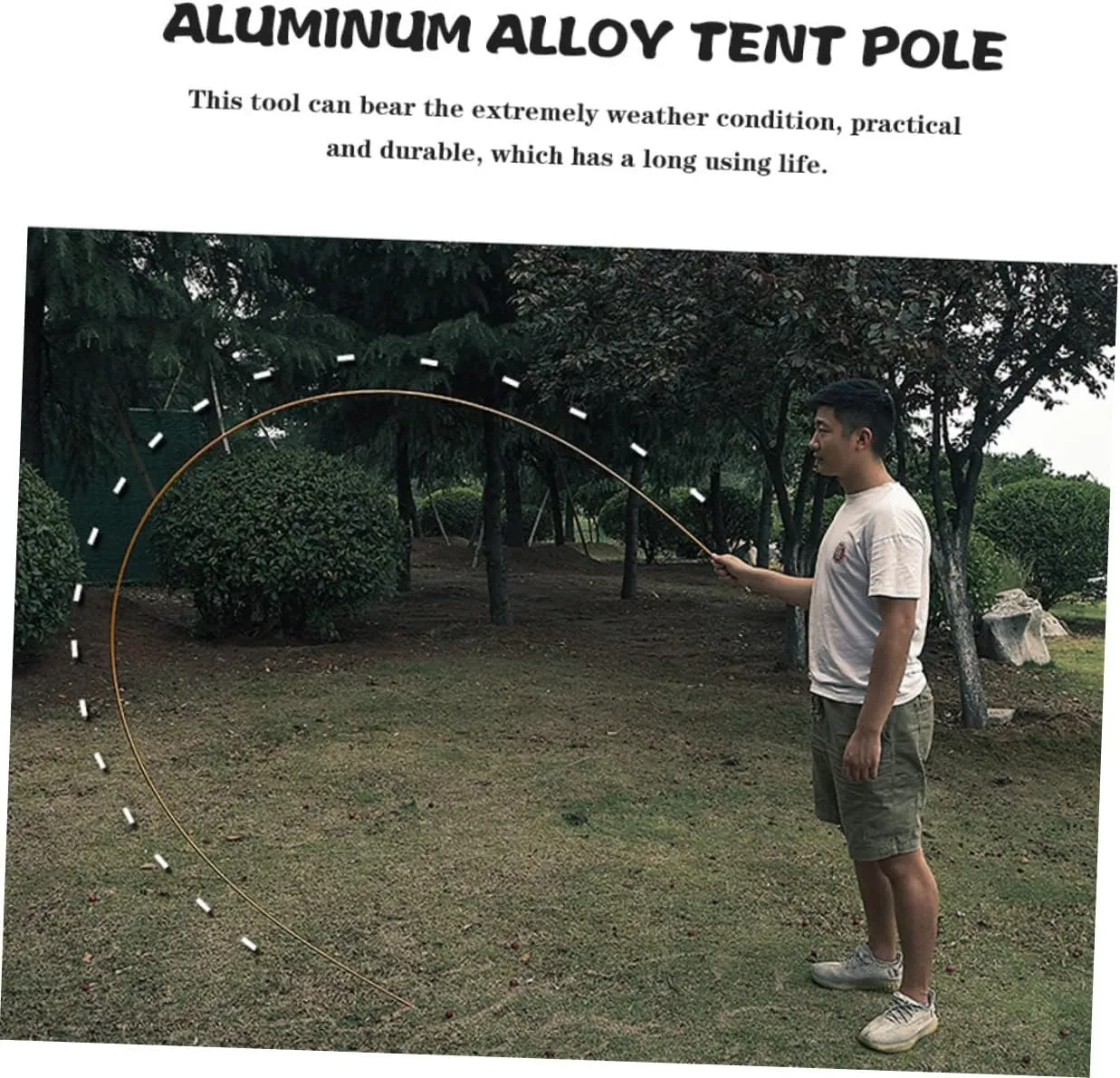 Tent Poles Tent Accessories Heavy Duty Outdoor Tent Camping Tent Adjustable Tent Camping Accessories