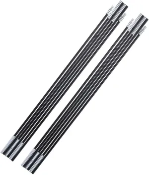 Tent-Stakes Tent Pole Replacement Kit, Fiberglass Rod Tent Pole Replacement Tent Poles Bars Accessories for 1-2 Person Cam Tent Port Rods Awning Frames Kit, 129.92 Inch Length