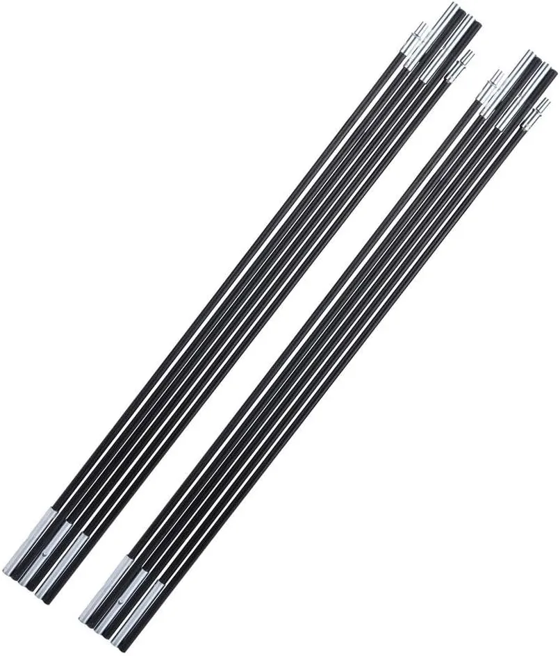 Tent-Stakes Tent Pole Replacement Kit, Fiberglass Rod Tent Pole Replacement Tent Poles Bars Accessories for 1-2 Person Cam Tent Port Rods Awning Frames Kit, 129.92 Inch Length